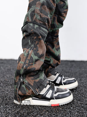 Camo R1 Full Length Pants ,  - Streetwear Pants - Slick Street