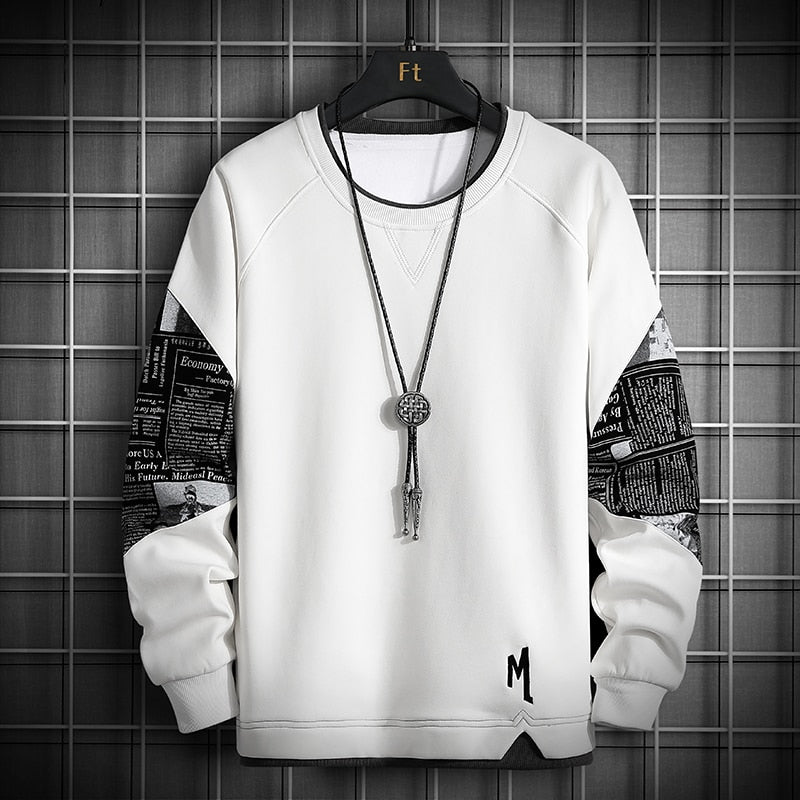 M Article Sweatshirt White, XS - Streetwear Sweatshirts - Slick Street