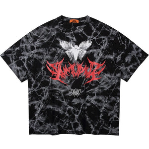 Butterfly Art Tie Die Long T-Shirt ,  - Streetwear T-Shirt - Slick Street