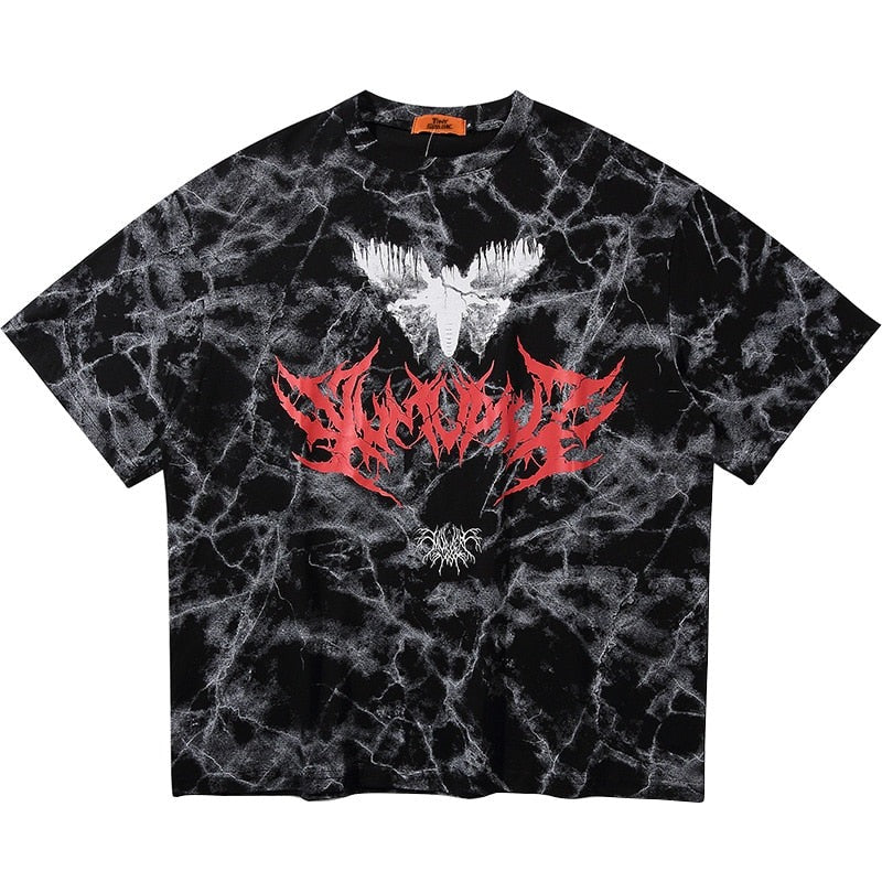 Butterfly Art Tie Die Long T-Shirt ,  - Streetwear T-Shirt - Slick Street