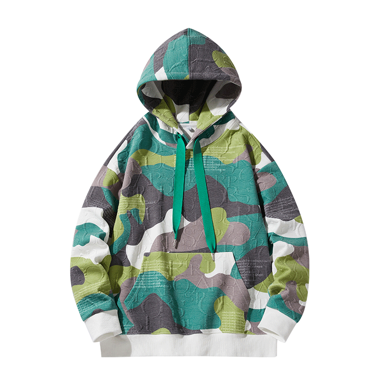 Abstract Motif M1 Hoodie Green, XXS - Streetwear Hoodie - Slick Street