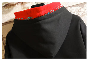 Elegance Two Color Hoodie With Rib Sleeves ,  - Streetwear Hoodie - Slick Street