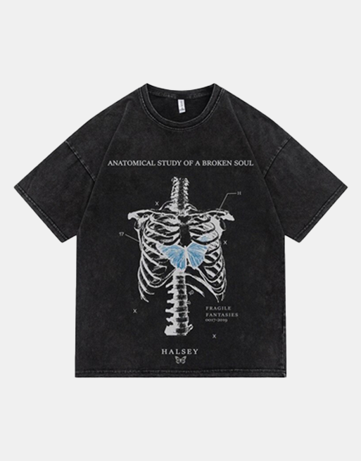 Broken Soul T-Shirt Black, XS - Streetwear Tee - Slick Street