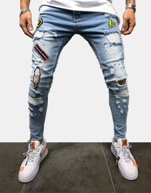 xBadges Distressed Skinny Jeans , - Streetwear Jeans - Slick Street