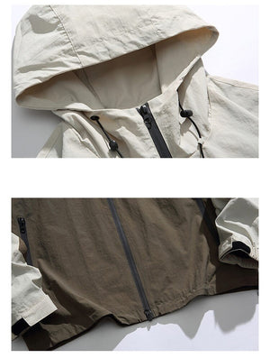 Two Tone Windbreaker Jacket ,  - Streetwear Jacket - Slick Street