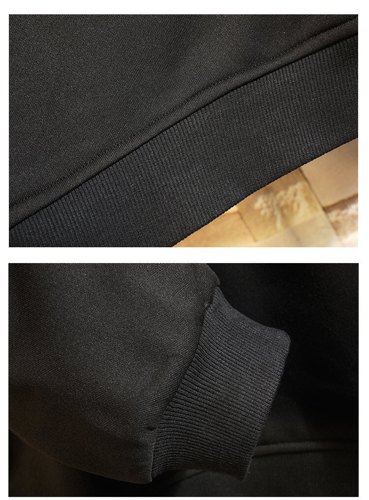 Elegance Two Color Hoodie With Rib Sleeves ,  - Streetwear Hoodie - Slick Street