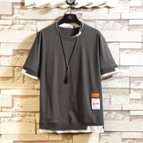 BlackTipe MA2 Double Layer T-Shirt Gray, XS - Streetwear T-Shirts - Slick Street