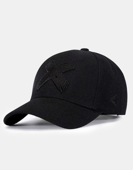X Mark Cap Black, One Size - Streetwear Hats - Slick Street