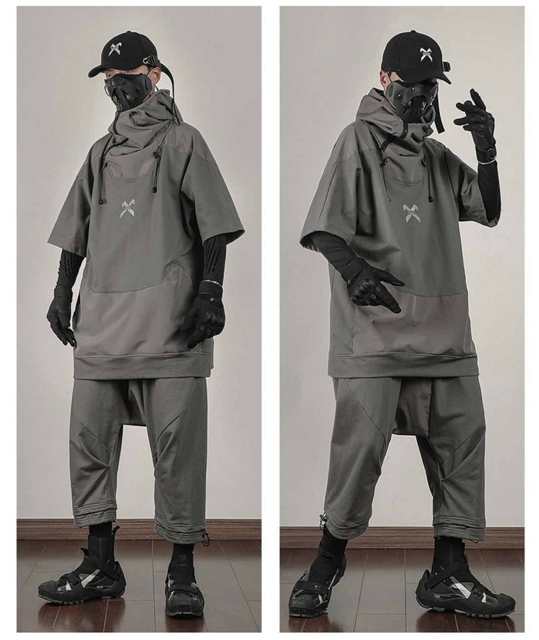 X Hooded T-Shirt ,  - Streetwear Tee - Slick Street