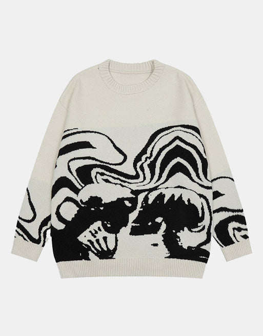 X-Ray Sweater White, XS - Streetwear Sweater - Slick Street