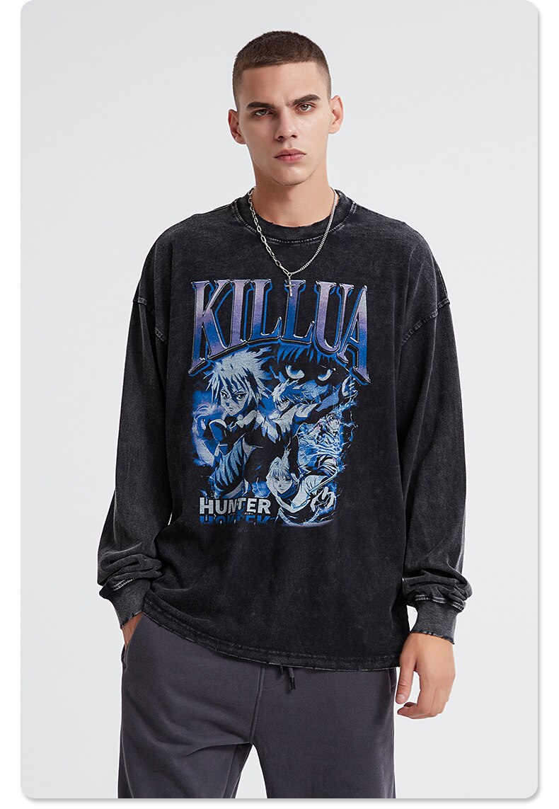 Killua Rookie Hunter Sweatshirt , - Streetwear Sweatshirts - Slick Street
