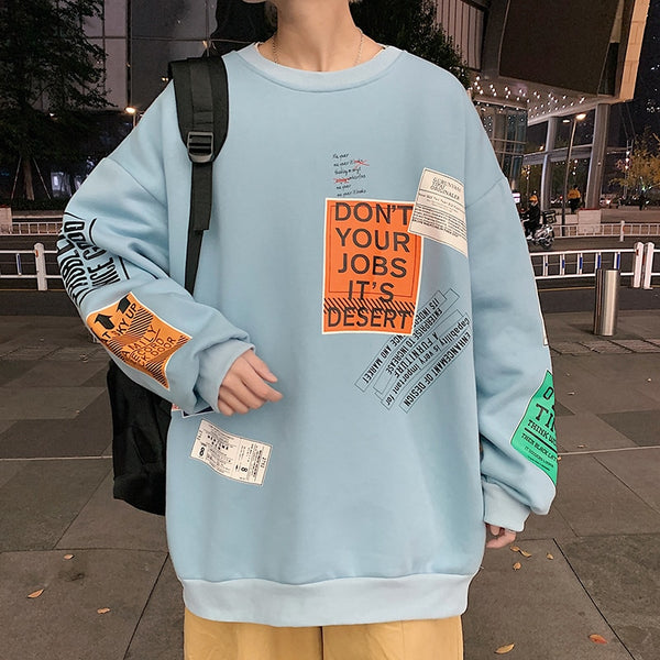DYJ Sweatshirt Light Blue, XS - Streetwear Sweatshirt - Slick Street