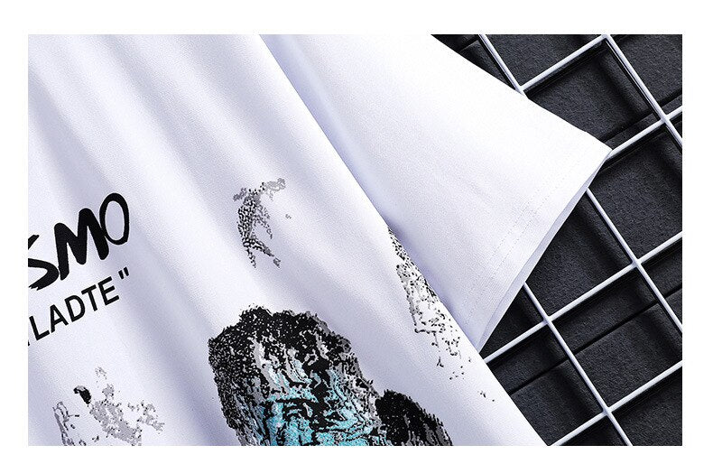 Elegant Acrylic Paint T-Shirt ,  - Streetwear T-Shirt - Slick Street