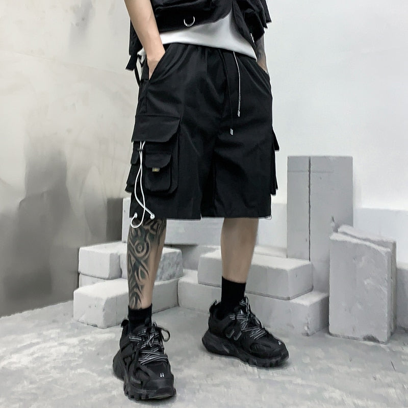 Z1 Cargo Shorts Black, XS - Streetwear Shorts - Slick Street