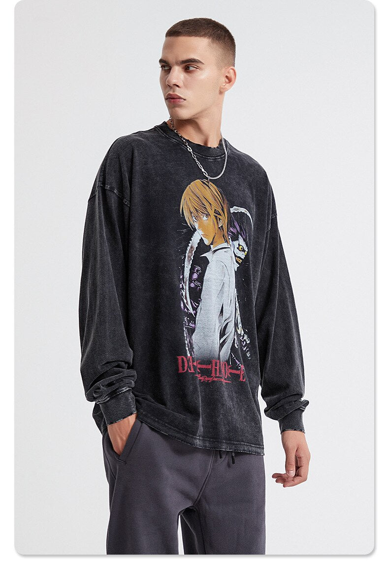 Death Note Anime Sweatshirt , - Streetwear Sweatshirts - Slick Street