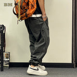 Harem Style Baggy Pants M, Gray - Streetwear Pants - Slick Street