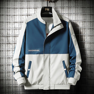 WangTwo Shaded Button Up Pocket Jacket Blue, XS - Streetwear Jacket - Slick Street