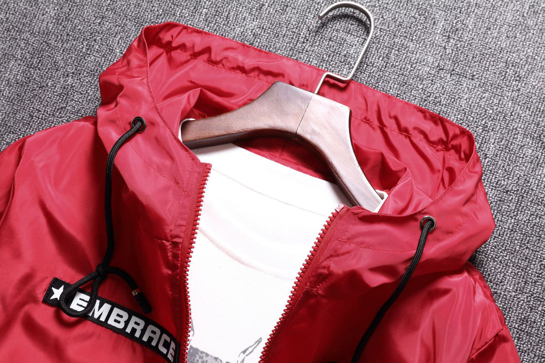Embrace Two Half Color Jacket ,  - Streetwear Jacket - Slick Street