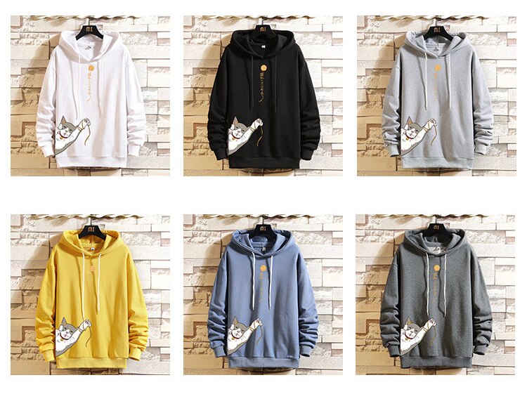 Lucky Chinese Cat Hoodie ,  - Streetwear Hoodie - Slick Street