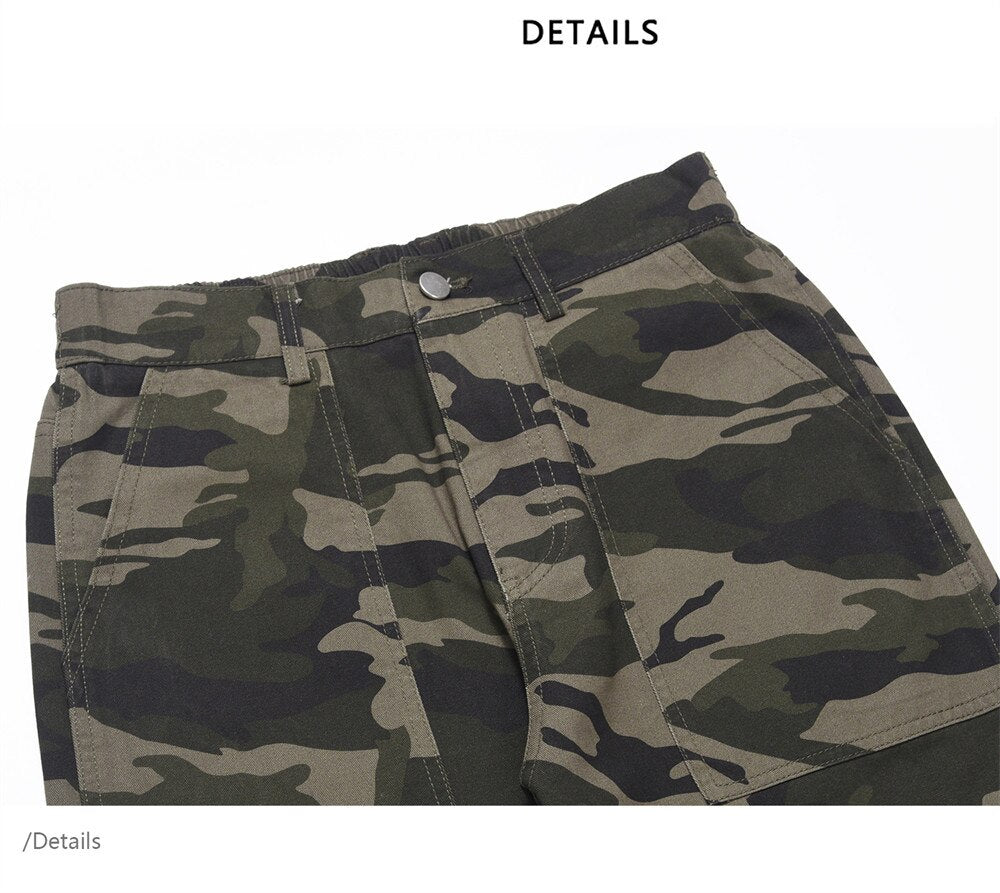 AM23 Straight Camo Cargo Pants ,  - Streetwear Cargo Pants - Slick Street