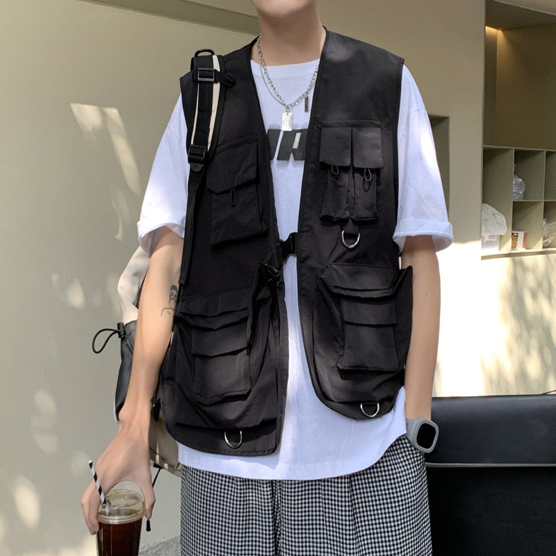 Reign V1 Vest Black, XS - Streetwear Jacket - Slick Street