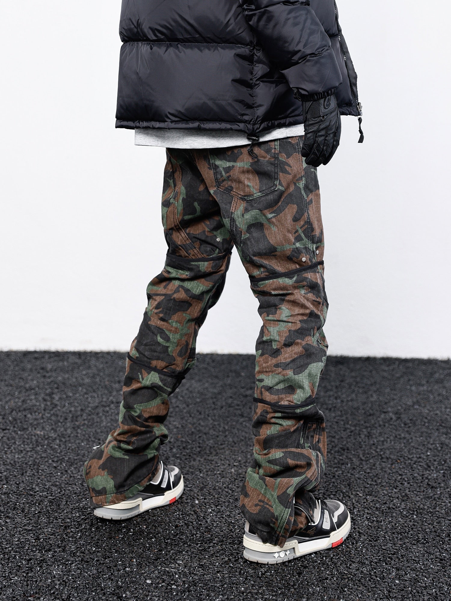 Camo R1 Full Length Pants ,  - Streetwear Pants - Slick Street