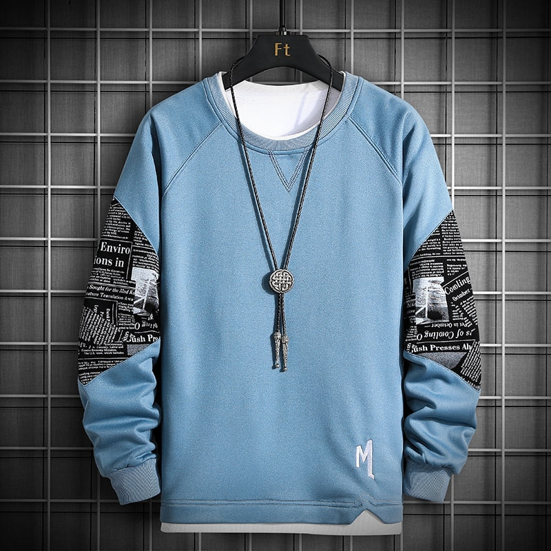 M Article Sweatshirt Blue, XS - Streetwear Sweatshirts - Slick Street