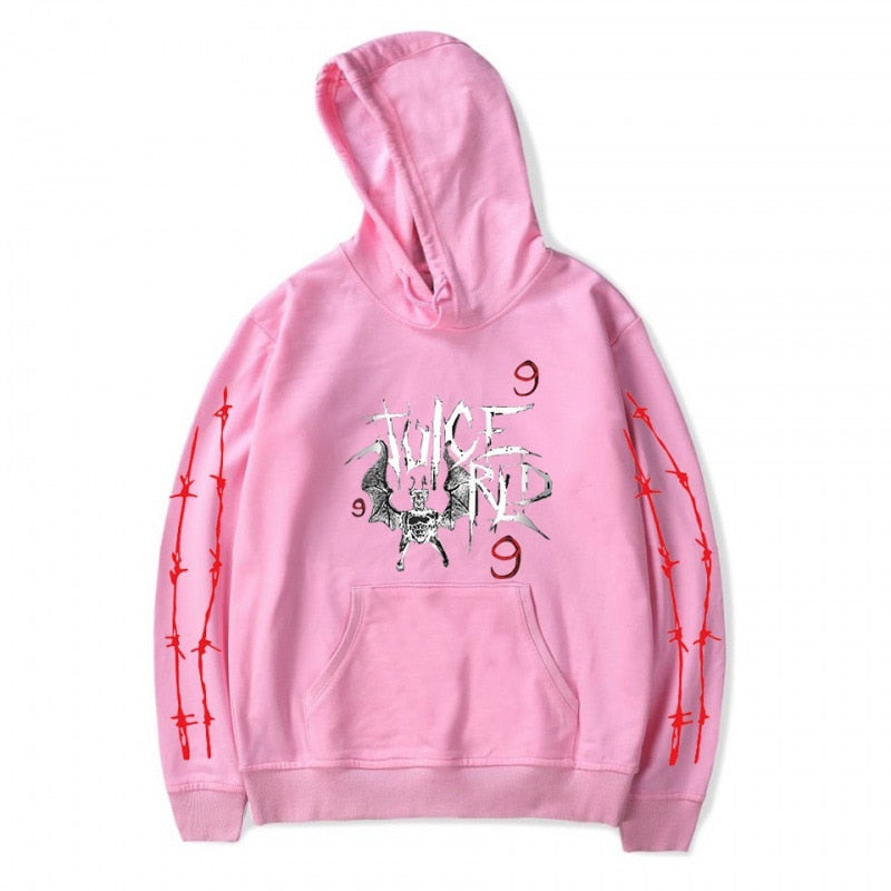Number 9 Hoodie Pink, XS - Streetwear Hoodie - Slick Street