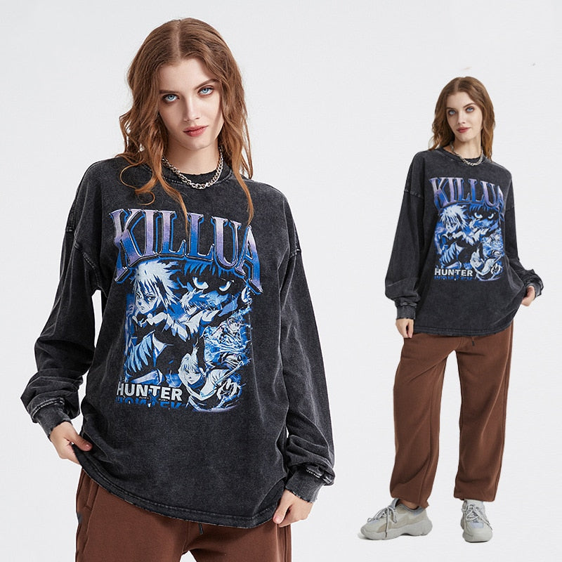 Killua Rookie Hunter Sweatshirt , - Streetwear Sweatshirts - Slick Street