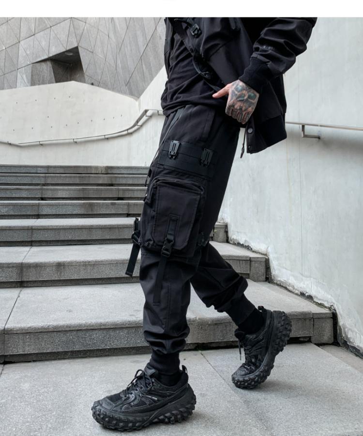 BlackOut Cargo Pants V2 ,  - Streetwear Cargo Pants - Slick Street