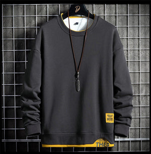 Aesthetic Modest Sweatshirt Gray, XS - Streetwear Sweatshirts - Slick Street
