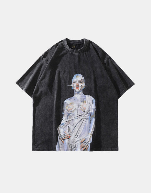 Nebula 'The Robot' Graphic T-Shirt ,  - Streetwear T-Shirt - Slick Street