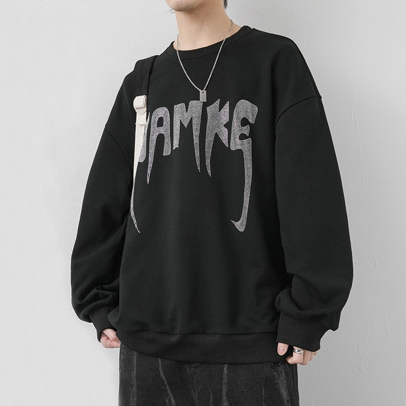 Retro JAMKE Printed Sweatshirt , - Streetwear Sweatshirts - Slick Street