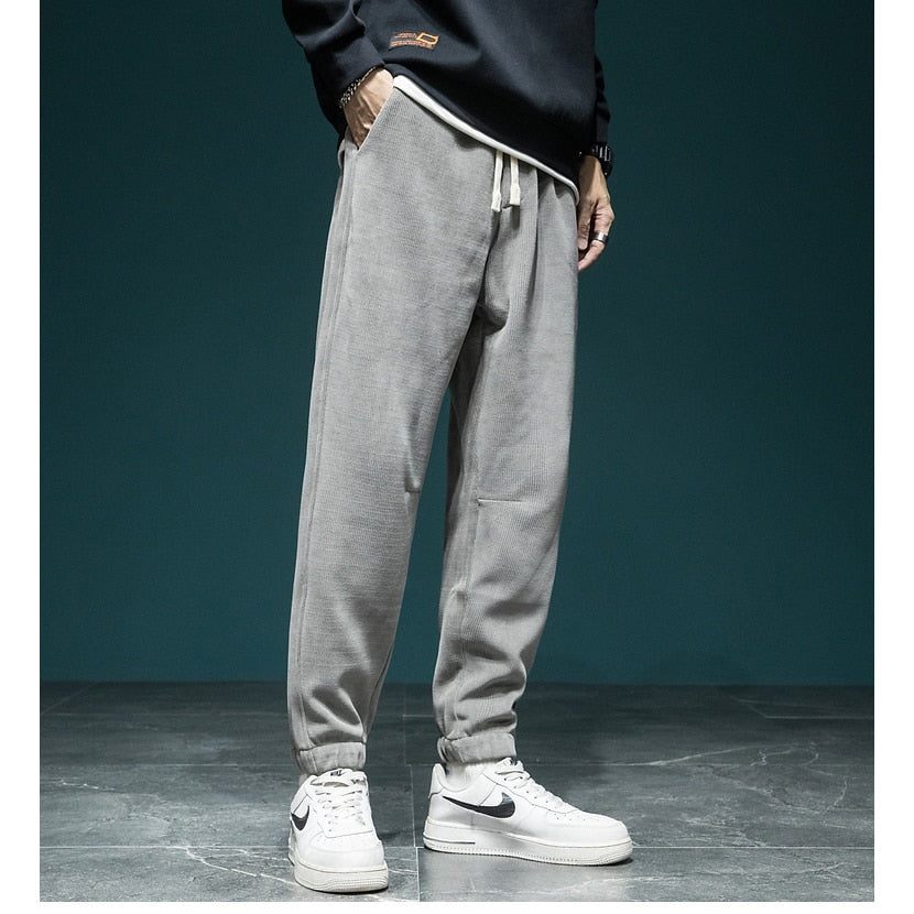 Patch Pocket Causal Joggers XL, Gray - Streetwear Joggers - Slick Street