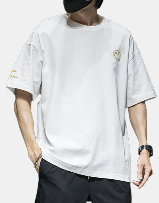 XX Smiley T-Shirt White, XS - Streetwear Tee - Slick Street