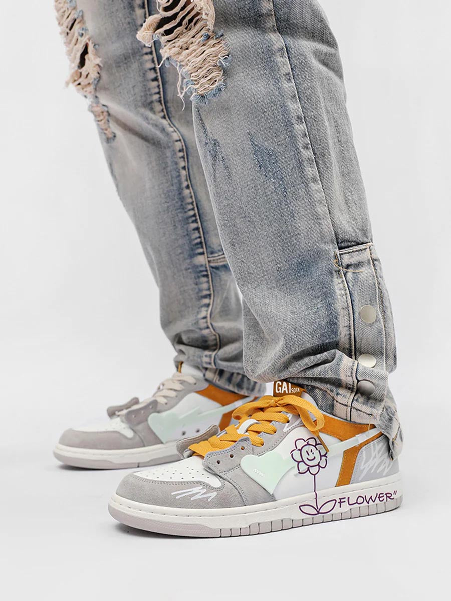 SB Flower Skate Sneakers ,  - Streetwear Shoes - Slick Street