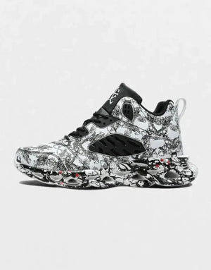 Graffiti Y3 Sneakers black, EU 39 - UK 6 - US 7 - Streetwear Footwear - Slick Street