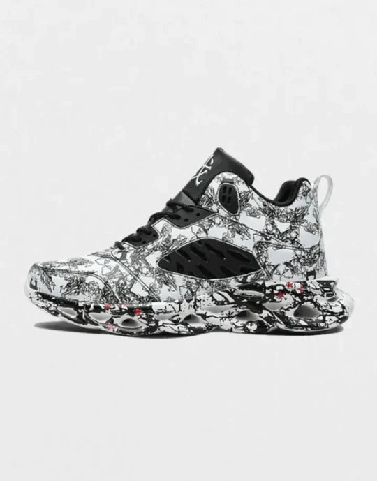 Graffiti Y3 Sneakers black, EU 39 - UK 6 - US 7 - Streetwear Footwear - Slick Street