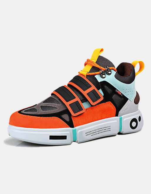 Titan RX9 Sneakers Orange, EU 34 - UK 3 - US 4 - Streetwear Footwear - Slick Street