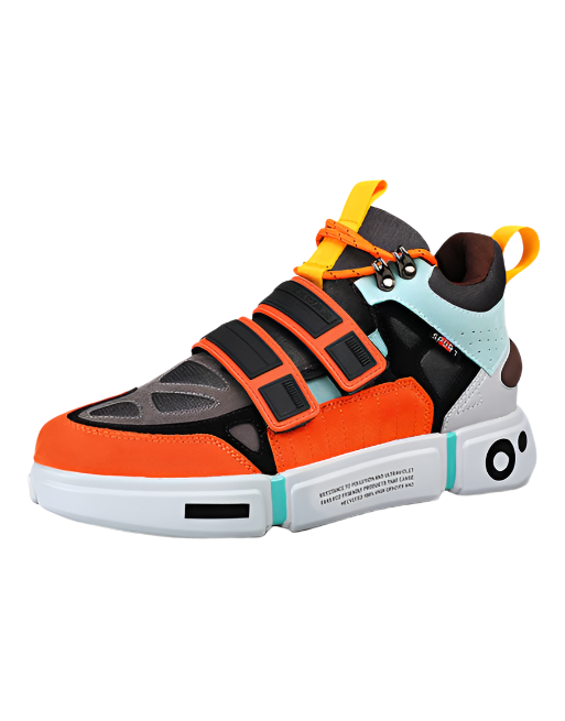 Titan RX9 Sneakers Orange, EU 34 - UK 3 - US 4 - Streetwear Footwear - Slick Street