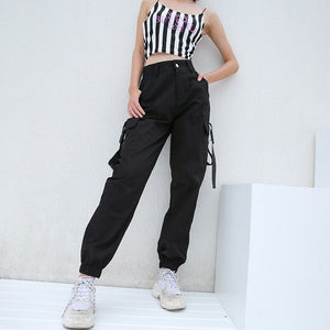 Obsidian High Waist Cargo Pants (3 Colours) ,  - Streetwear Cargo Pants - Slick Street