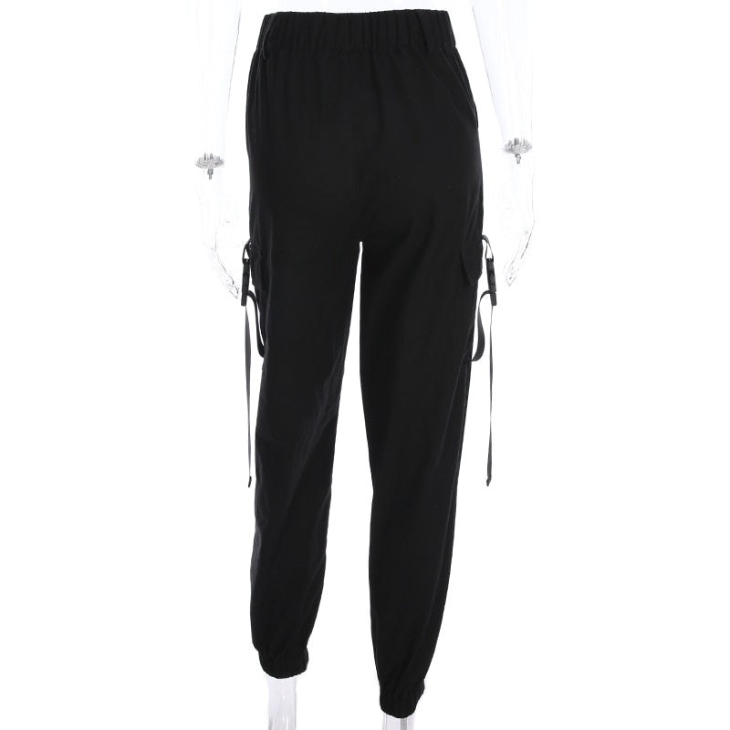 Obsidian High Waist Cargo Pants (3 Colours) ,  - Streetwear Cargo Pants - Slick Street