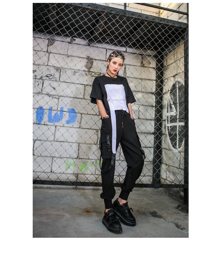 BlackStraps High Waist Cargo Pants ,  - Streetwear Cargo Pants - Slick Street