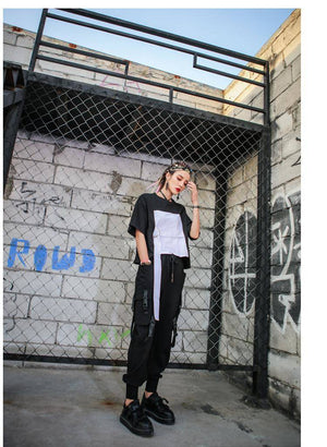 BlackStraps High Waist Cargo Pants ,  - Streetwear Cargo Pants - Slick Street