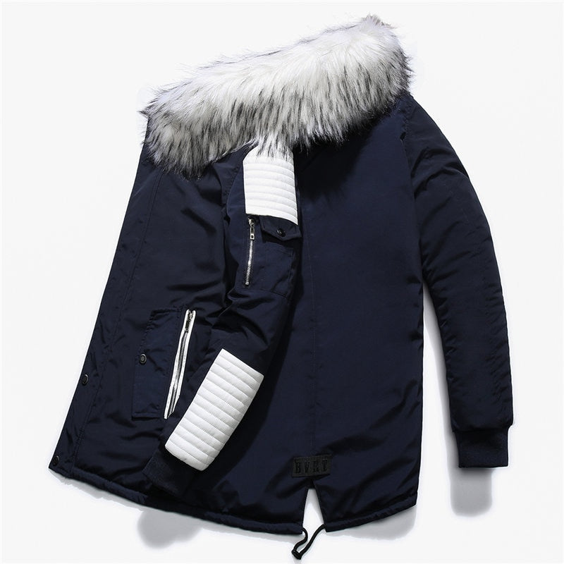 Fur Hood Winter Coat ,  - Streetwear Jackets - Slick Street