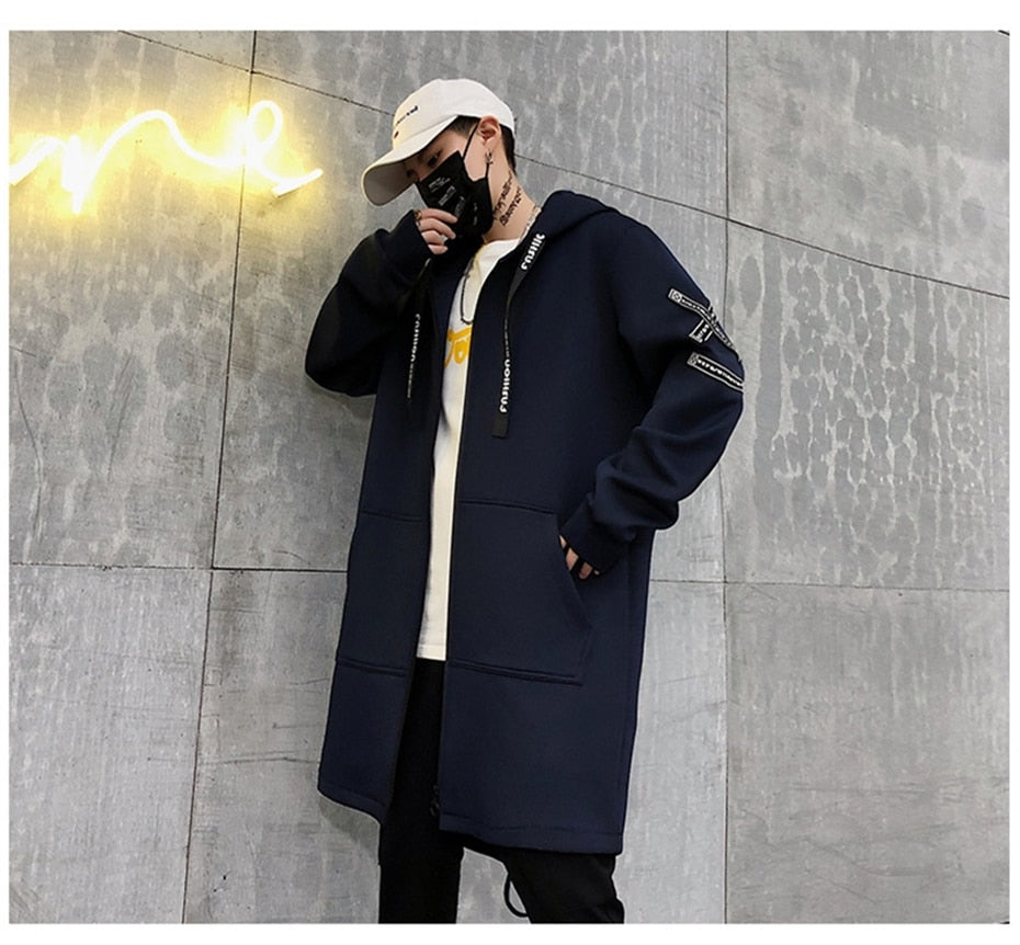 Techwear Long Jacket ,  - Streetwear Jackets - Slick Street