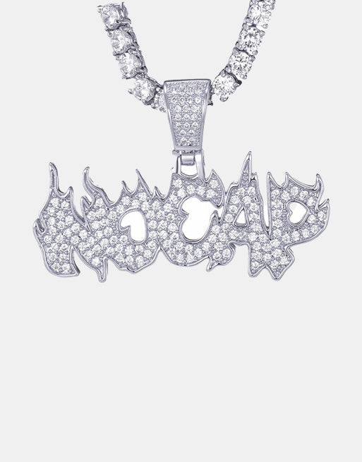Ice Shark. NoCap Necklace Silver, 4mm Tennis Chain - Streetwear Jewellery - Slick Street