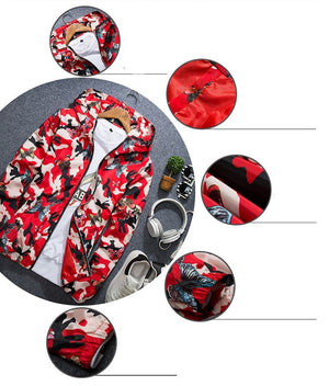 Butterfly Camo Windbreaker ,  - Streetwear Jackets - Slick Street