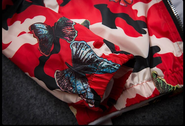 Butterfly Camo Windbreaker ,  - Streetwear Jackets - Slick Street