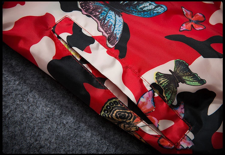 Butterfly Camo Windbreaker ,  - Streetwear Jackets - Slick Street